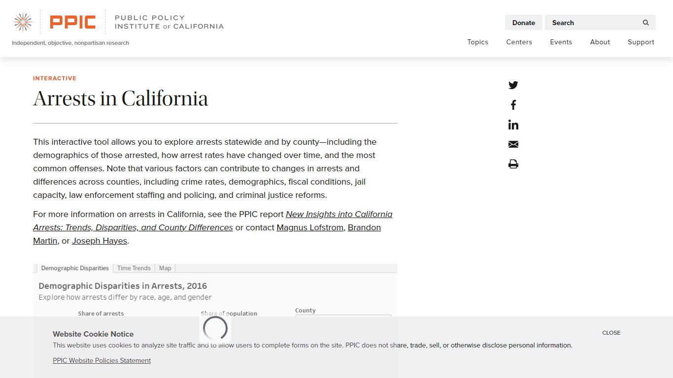 Arrests in California - Public Policy Institute of California